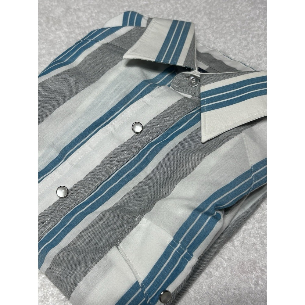 Wrangler Men's Vintage Cowboy Cut Western Shirt Pearl Snap X-Long Tails Sz 17-35